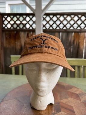 Carhartt Yellowstone Dutton Ranch Brown Canvas Baseball Cap